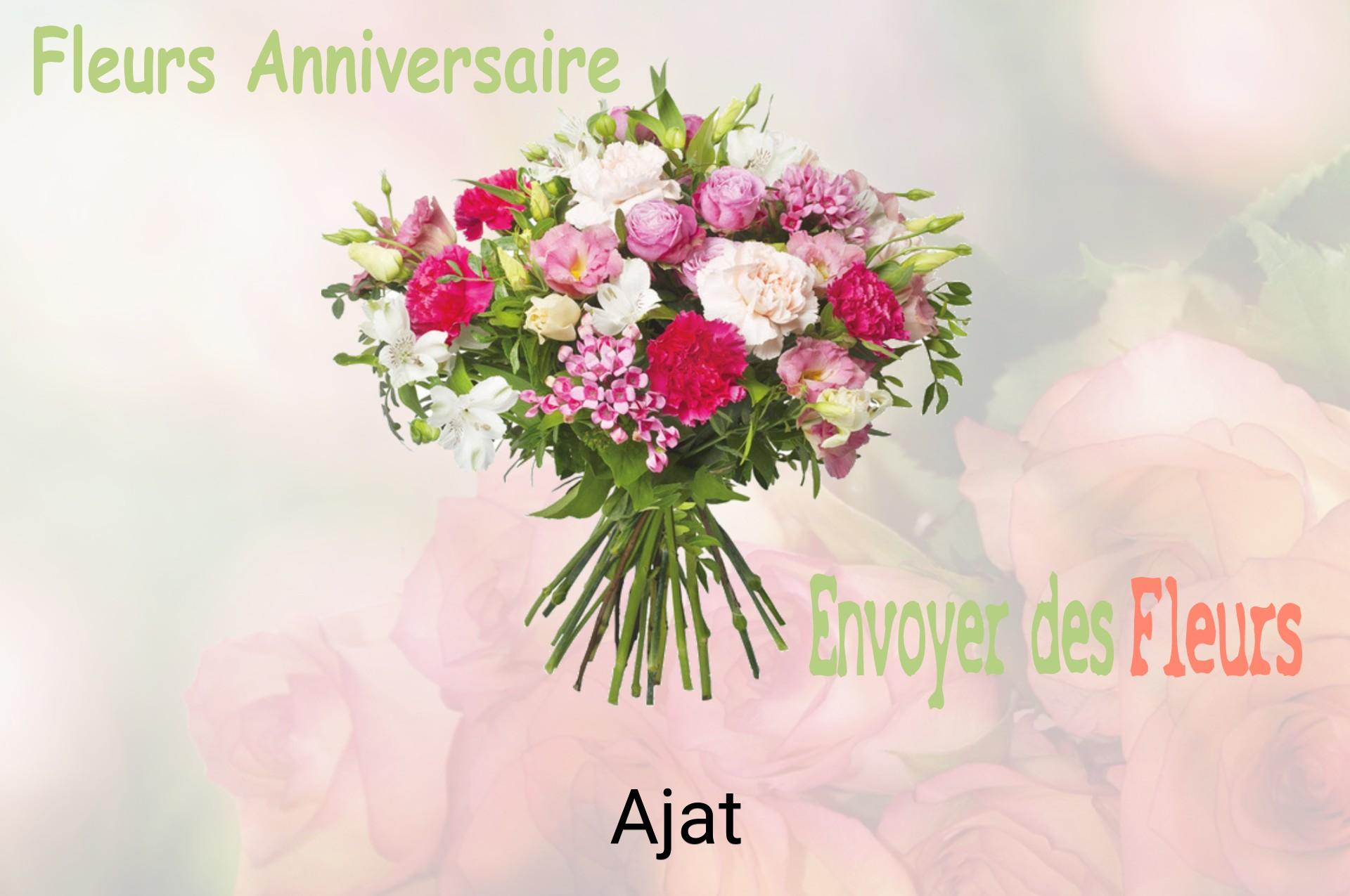 Bouquet de fleurs d’anniversaire livré à Ajat